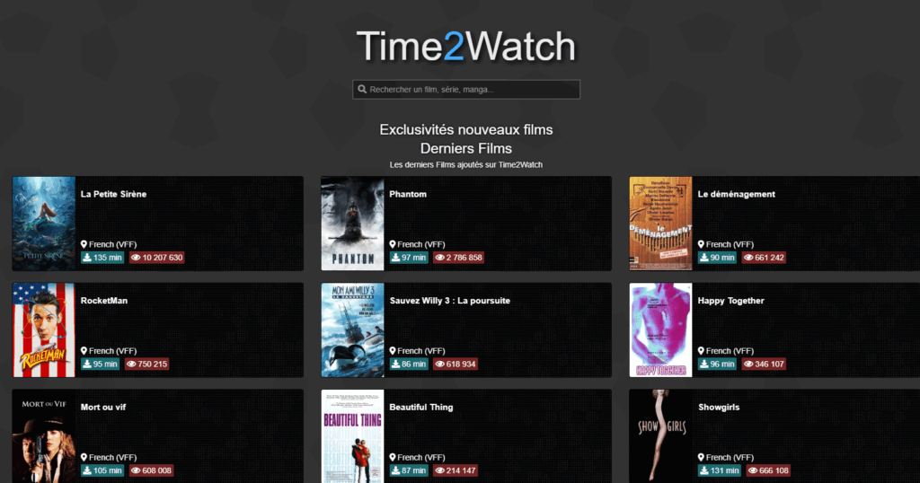 Time2watch : plongée dans l'univers du streaming gratuit 2
