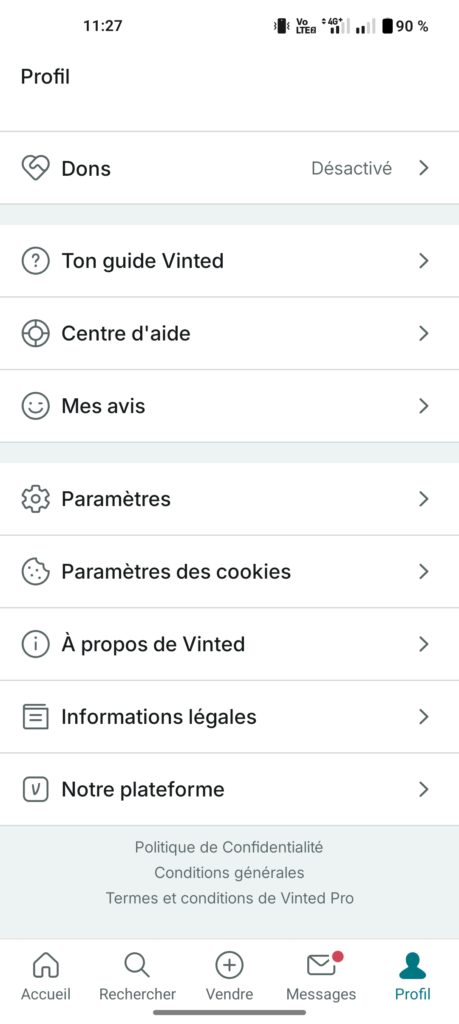 Comment se déconnecter de Vinted : le guide complet et sécurisé 1