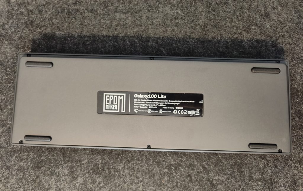 epomaker galaxy 100 lite pieds