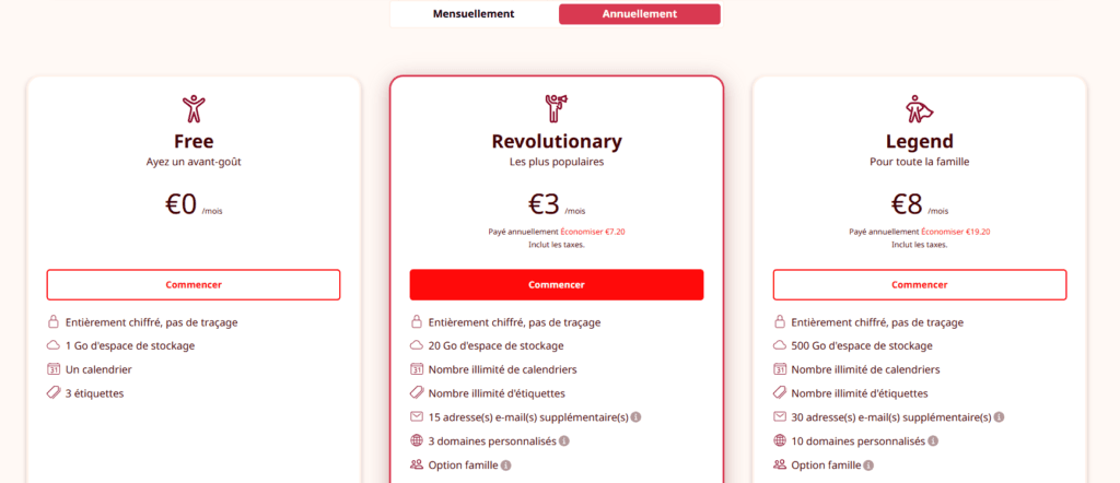 Tuta Mail : la messagerie sécurisée qui mise sur la simplicité 3 prix tuta mail